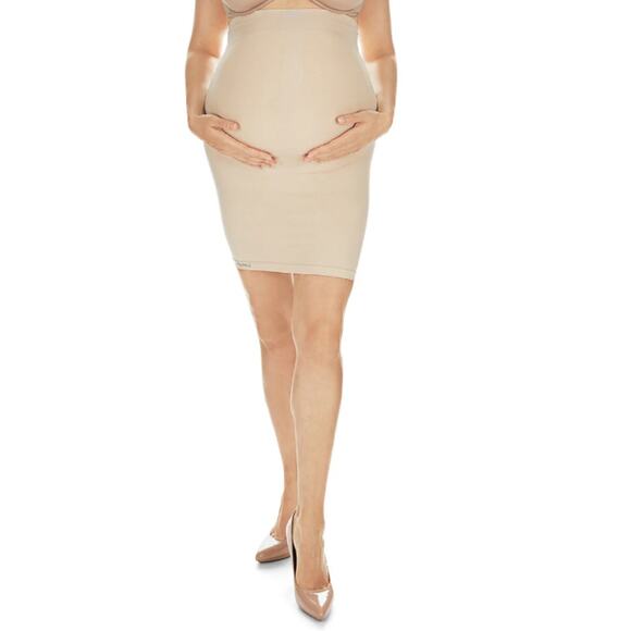 MeMoi Slim Me Size Small Women's High-Waist Nylon Maternity Slip Nude NEW Sealed - Picture 9 of 12